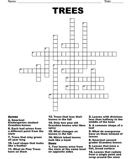 " will find "PUZZLE". . Abounding in leafy trees crossword